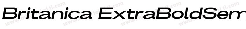 Britanica ExtraBoldSemiExpanded字体转换